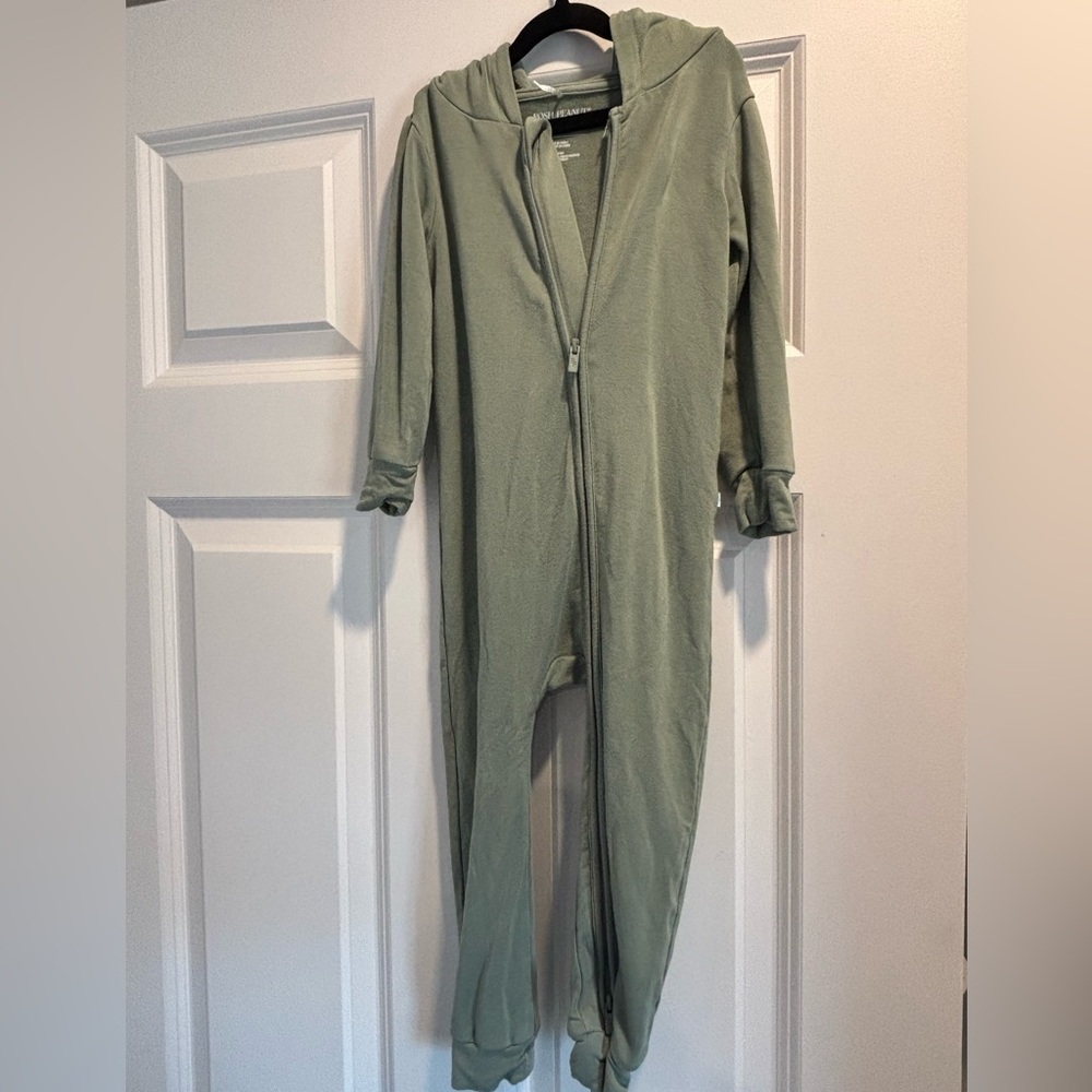 Posh Peanut Zipper Hoodie Romper | 18-24 months